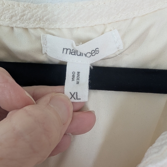 Maurice's Bare Notch Neck Skater Dress Ivory Size XL - Picture 7 of 9